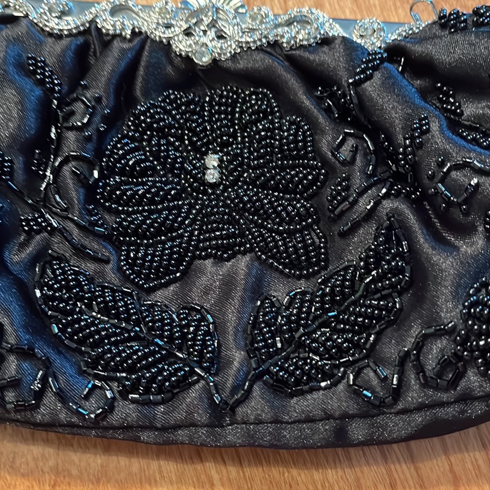 Bead & Rhinestone Clutch - Picture 2 of 9